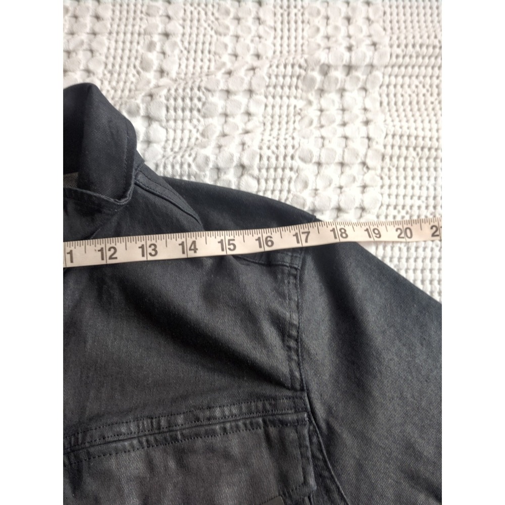 Men's Black Slim Button-Front Jacket - Picture 16 of 16